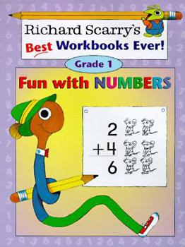 Paperback Fun with Numbers: Grade 1 (Richard Scarry Workbooks) Book
