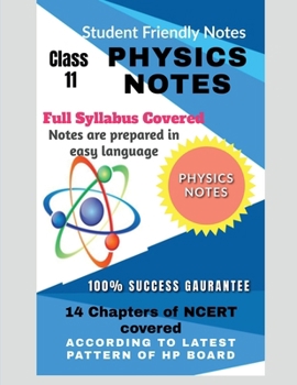 Paperback XI Physics Notes: According to Latest Pattern Book
