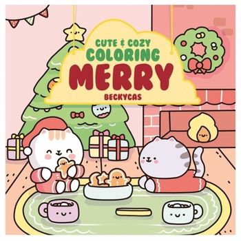 Paperback Cute & Cozy Coloring: Merry Book
