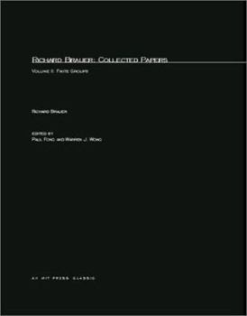 Paperback Richard Brauer: Collected Papers, Volume 2: Finite Groups Book