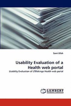 Paperback Usability Evaluation of a Health web portal Book