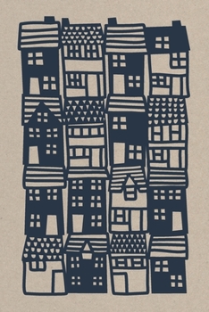 Notes: A Blank Squared Paper Journal with Papercut Town Cover Art