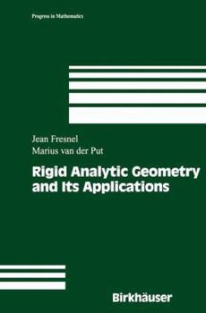 Paperback Rigid Analytic Geometry and Its Applications Book