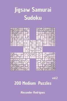 Paperback Jigsaw Samurai Sudoku Puzzles - Medium 200 vol. 2 Book