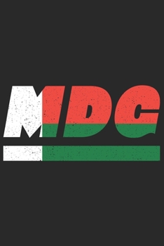 MDG: Madagaskar Notizbuch mit karo 120 Seiten in weiß. Notizheft mit der madagaskischen Flagge (German Edition)