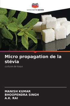 Paperback Micro propagation de la stévia [French] Book