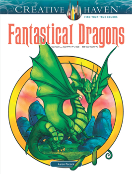 Paperback Creative Haven Fantastical Dragons Coloring Book