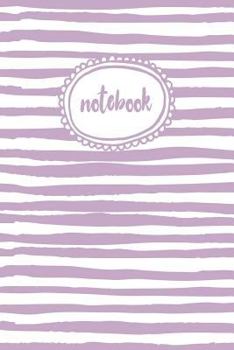 Paperback Notebook: Purple Stripe (6X9 College Ruled Notebook) Book