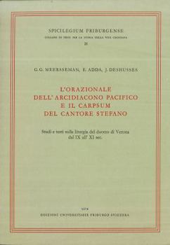 Paperback L'Orazionale Dell'arcidicono Pacifico: E Il Carpsum del Cantore Stefano [Italian] Book