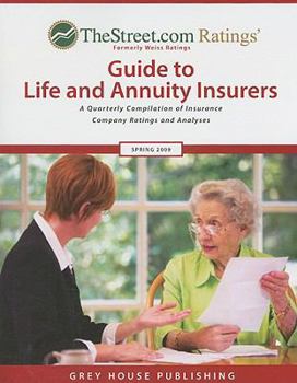 Paperback Thestreet.com Ratings Guide to Life and Annuity Insurers: Winter 2008/09 Book
