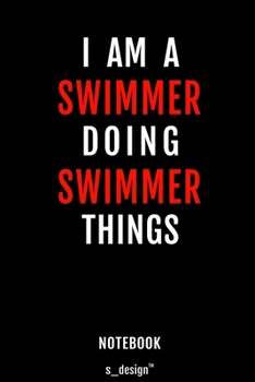 Notebook for Swimmers / Swimmer: awesome handy Note Book [120 blank lined ruled pages]