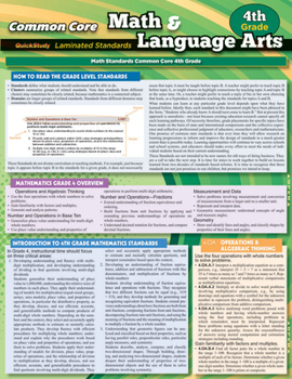 Misc. Ccss: Math & Language Arts - 4thgrade Book