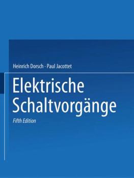 Paperback Rüdenberg Elektrische Schaltvorgänge [German] Book