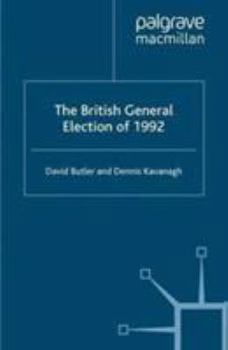 Hardcover The British General Election of 1992 Book
