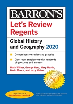 Paperback Let's Review Regents: Global History and Geography 2020 Book