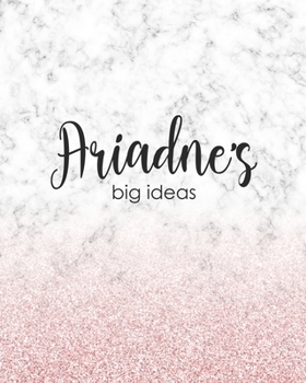 Paperback Ariadne's Big Ideas: Personalized Notebook - 8x10 Lined Women's Journal Book