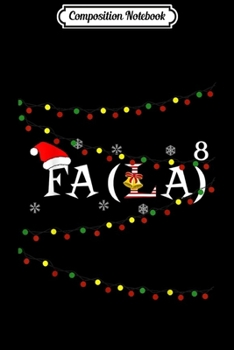 Paperback Composition Notebook: Funny Christmas Math Fa La Journal/Notebook Blank Lined Ruled 6x9 100 Pages Book