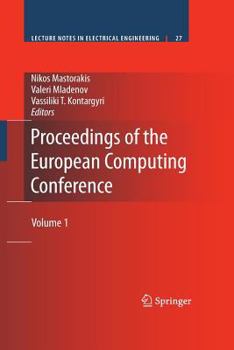 Paperback Proceedings of the European Computing Conference: Volume 1 Book