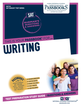 Paperback Writing (Sat-16): Passbooks Study Guide Volume 16 Book