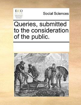 Paperback Queries, submitted to the consideration of the public. Book