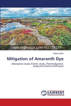 Paperback Mitigation of Amaranth Dye Book
