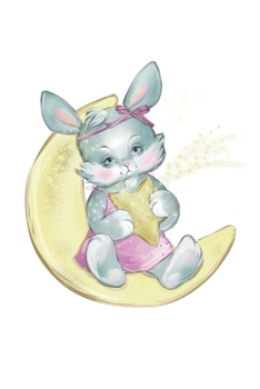 Dotted Notebook: Blue Bunny Dot Journal for Your Journaling Ideas - Dotted Diary for Girls and Women - Pretty Unique Gift Idea Cute Present for Your Co-Worker Partner