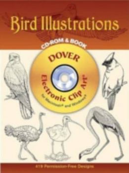 Paperback Bird Illustrations (Dover Electronic Clip Art) Book