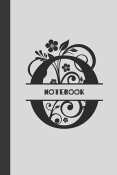 O Notebook letter: small lined initial monogram alphabet letter Notebook / Travel Journal to write in (6'' x 9'') 120 pages