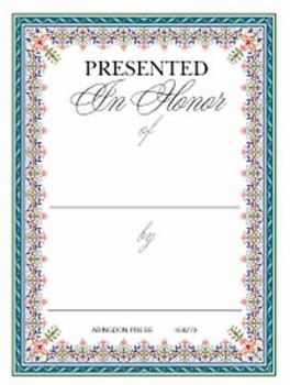 Misc. Supplies In Honor of Bookplates (Package of 15) Book