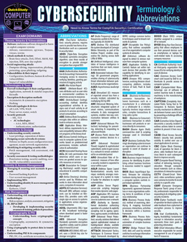 Misc. Cybersecurity Terminology & Abbreviations- Comptia Security Certification: A Quickstudy Laminated Reference Guide Book