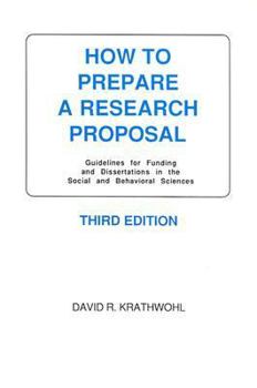 Paperback How to Prepare a Research Proposal: Guidelines for Funding and Dissertations in the Social and Behavioral Sciences Book