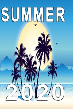 Summer 2020 with palms: Graph Paper Notebook with 120 pages 6x9 perfect as math book, sketchbook, workbook for summer 120 Pages