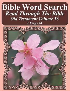 Paperback Bible Word Search Read Through The Bible Old Testament Volume 56: 1 Kings #4 Extra Large Print Book
