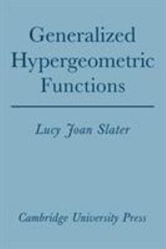 Paperback Generalized Hypergeometric Functions Book