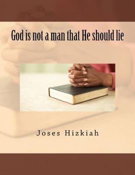 Paperback God is not a man that He should lie Book