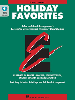 Paperback Essential Elements Holiday Favorites: Eb Alto Clarinet Book with Online Audio Book