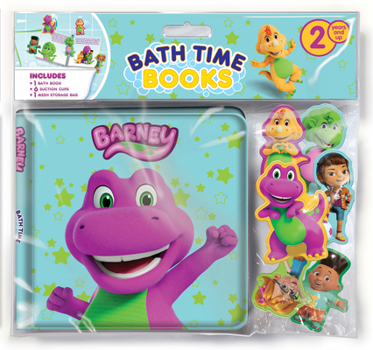 Vinyl Bound Mattel Barney Bath Time Books Book