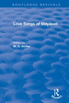 Hardcover Love Songs of Vidyāpati Book