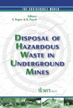 Hardcover Disposal of Hazardous Waste in Underground Mines Book