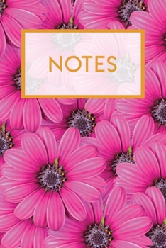 Paperback Notes: Pink Floral 110 Blank Lined Journal College Ruled Book