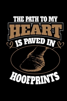 Notizbuch: Pferde Reiten Hufabdruck Bauernhof süße Geschenke 120 Seiten, 6x9 (ca. A5), Punktraster (German Edition)
