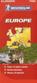 Map Michelin Map Europe 705 (Maps/Country (Michelin)) Book