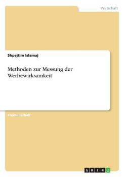 Paperback Methoden zur Messung der Werbewirksamkeit [German] Book