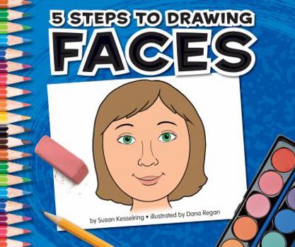 Library Binding 5 Steps to Drawing Faces Book