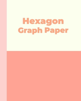 Hexagon Graph Paper: Stylish Notebook in Coral and Peach Cover Design with Hexagonal Grid Paper for Design and Drafting
