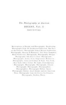 Paperback Photography at Auction Digest: Volume II Book