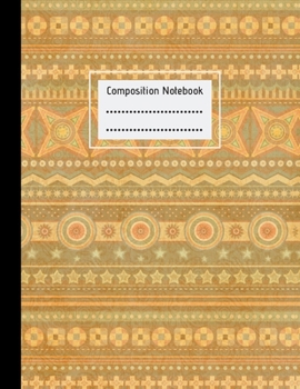 Composition Notebook: Vintage Boho, Large College Lined Paper Notebook Journal, For Students Kids Teens Girls Boys, 100 pages, 8.5" x 11", School, Teachers, Back to School, Home Work Writing Notes