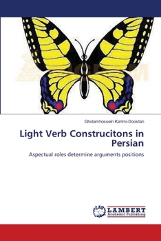 Paperback Light Verb Construcitons in Persian Book