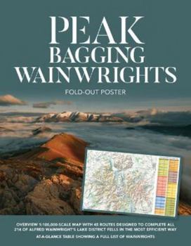 Poster Wainwrights Peak Bagging: Glossy Fold-out Poster Book