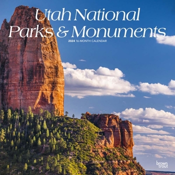 Calendar Utah National Parks & Monuments 2024 Square Book